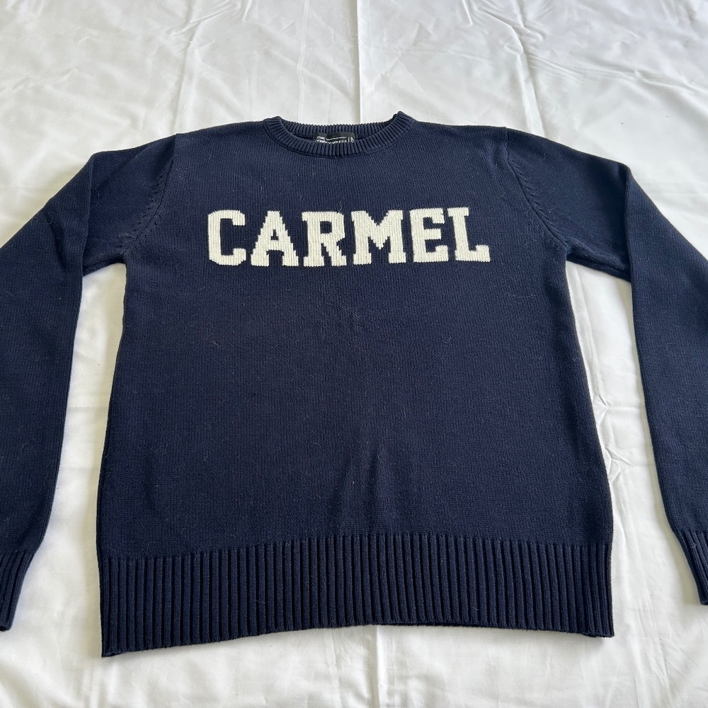 CARMEL Navy Cotton Sweater